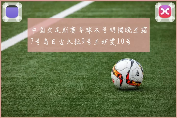 中国女足新赛季球衣号码揭晓王霜7号乌日古木拉9号王妍雯10号